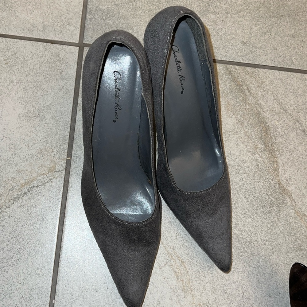 Charlotte Russe Gray high heels size W8